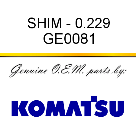 SHIM - 0.229 GE0081