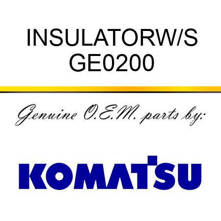 INSULATORW/S GE0200