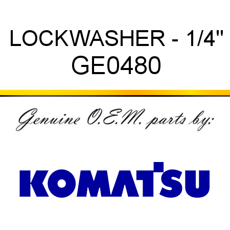 LOCKWASHER - 1/4