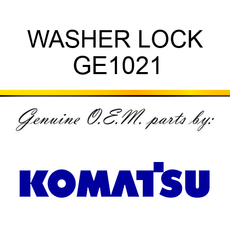 WASHER LOCK GE1021