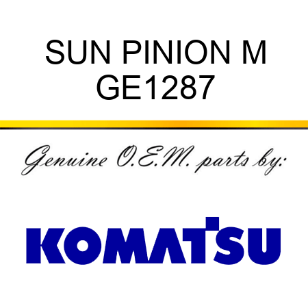 SUN PINION M GE1287