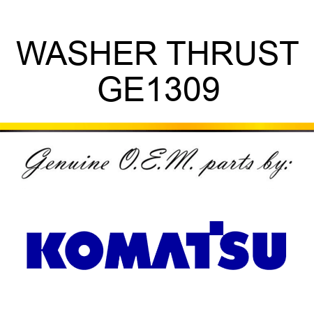 WASHER, THRUST GE1309