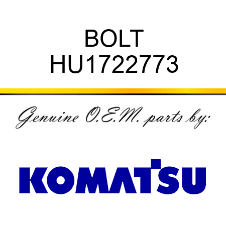 BOLT HU1722773