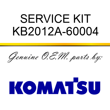 SERVICE KIT KB2012A-60004