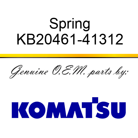 Spring KB20461-41312