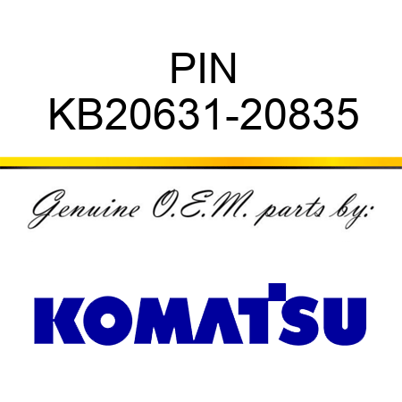 PIN KB20631-20835