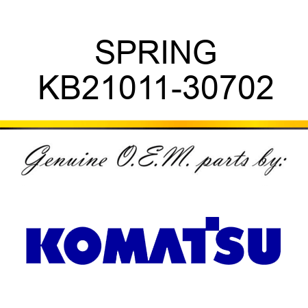 SPRING KB21011-30702