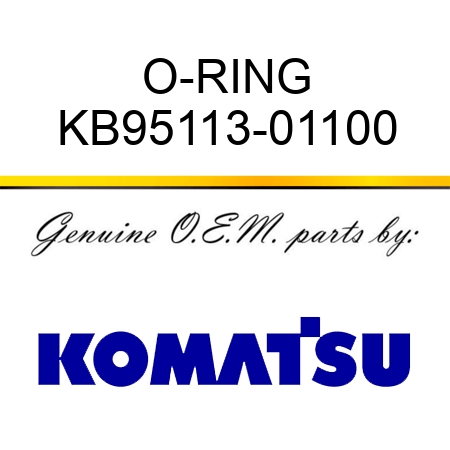 O-RING KB95113-01100