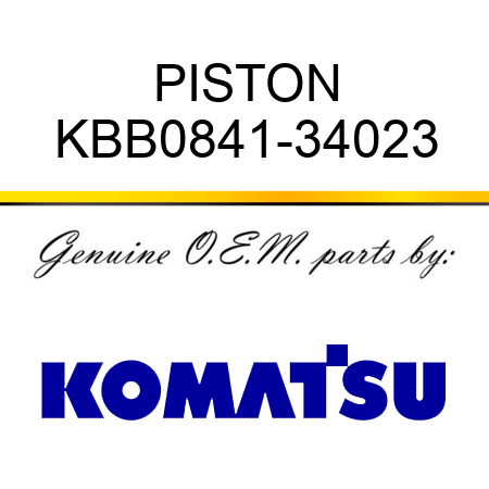 PISTON KBB0841-34023