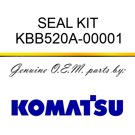 SEAL KIT KBB520A-00001