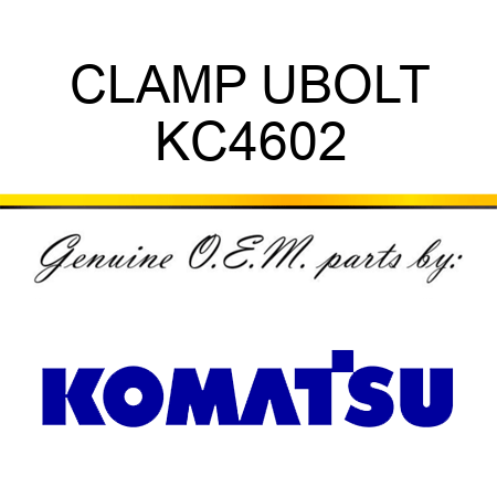 CLAMP UBOLT KC4602