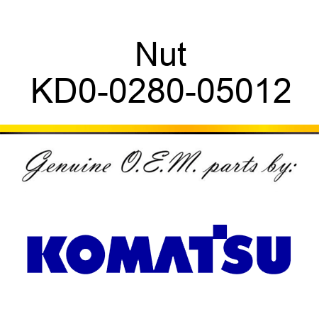 Nut KD0-0280-05012