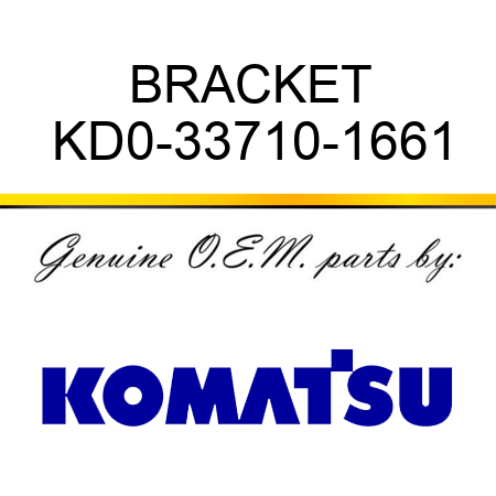 BRACKET KD0-33710-1661