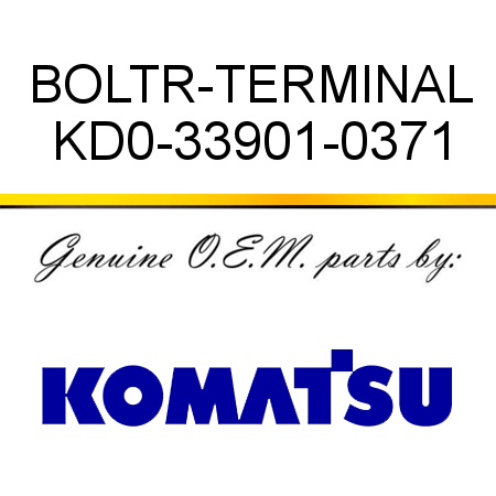 BOLT,R-TERMINAL KD0-33901-0371