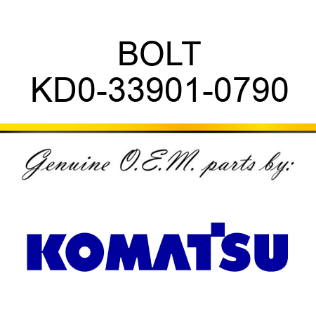 BOLT KD0-33901-0790