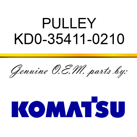 PULLEY KD0-35411-0210