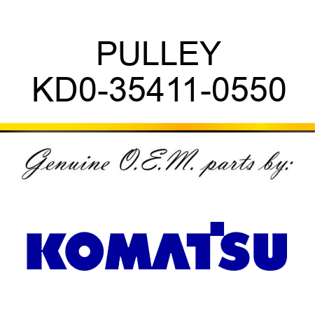 PULLEY KD0-35411-0550