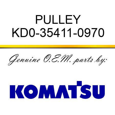 PULLEY KD0-35411-0970