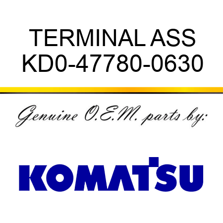 TERMINAL ASS KD0-47780-0630