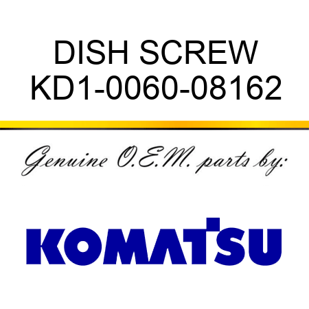 DISH SCREW KD1-0060-08162