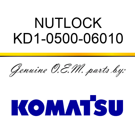 NUT,LOCK KD1-0500-06010