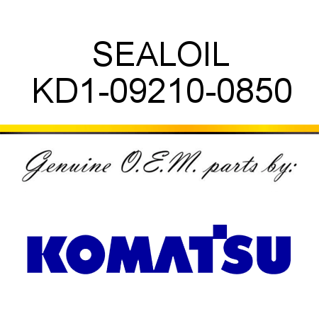 SEAL,OIL KD1-09210-0850