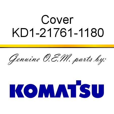 Cover KD1-21761-1180