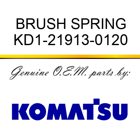 BRUSH SPRING KD1-21913-0120