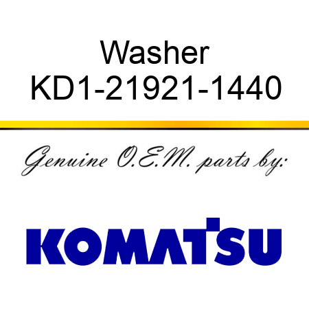 Washer KD1-21921-1440