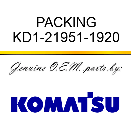 PACKING KD1-21951-1920
