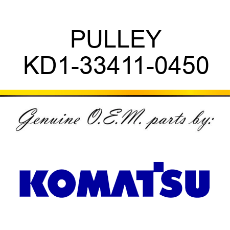 PULLEY KD1-33411-0450