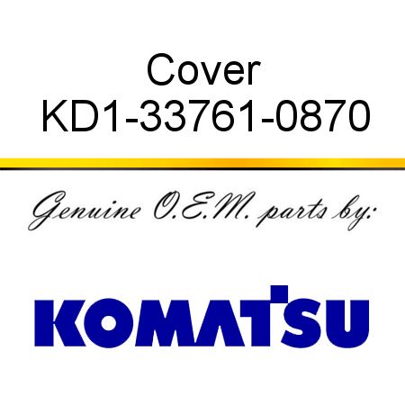 Cover KD1-33761-0870