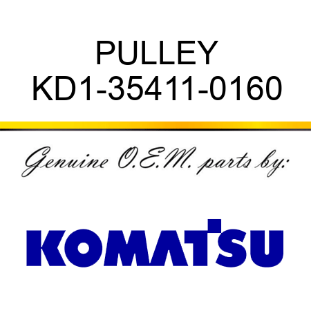 PULLEY KD1-35411-0160