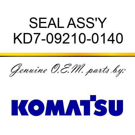 SEAL ASS'Y KD7-09210-0140