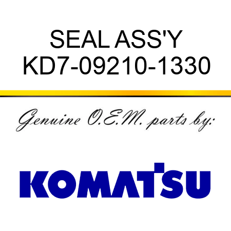 SEAL ASS'Y KD7-09210-1330