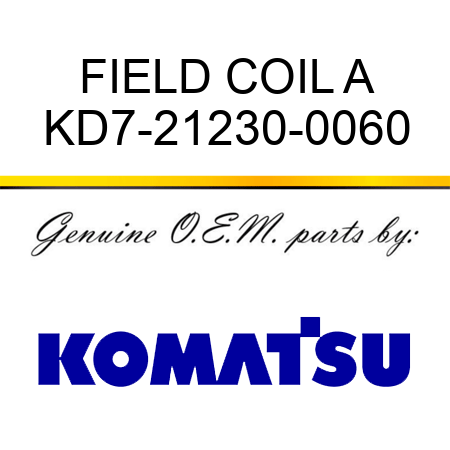 FIELD COIL A KD7-21230-0060