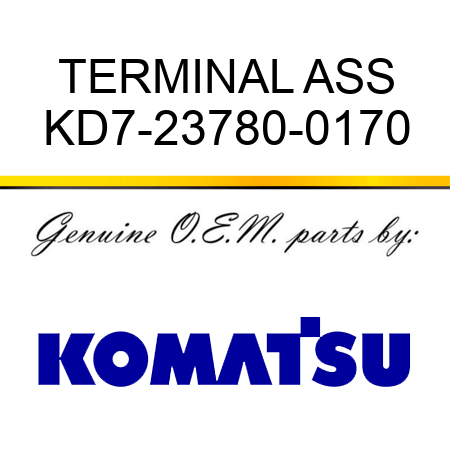 TERMINAL ASS KD7-23780-0170