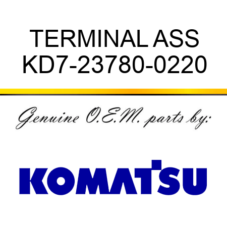 TERMINAL ASS KD7-23780-0220