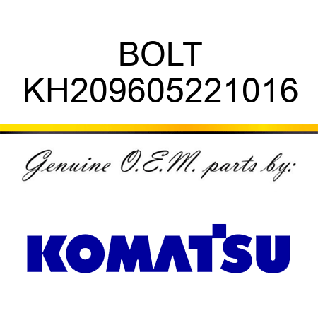 BOLT KH209605221016