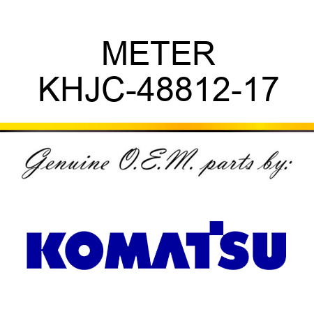 METER KHJC-48812-17
