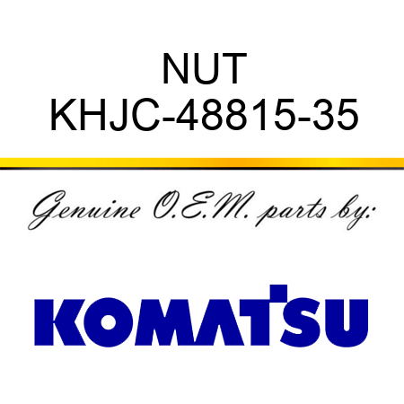 NUT KHJC-48815-35