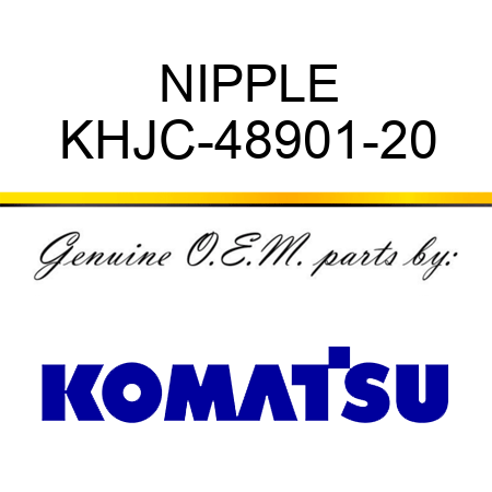 NIPPLE KHJC-48901-20