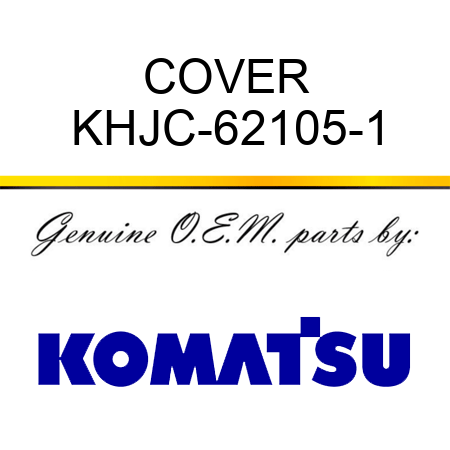 COVER KHJC-62105-1