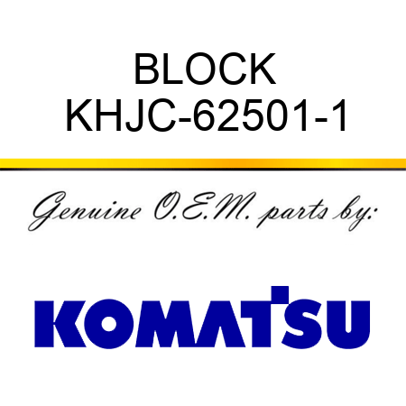 BLOCK KHJC-62501-1