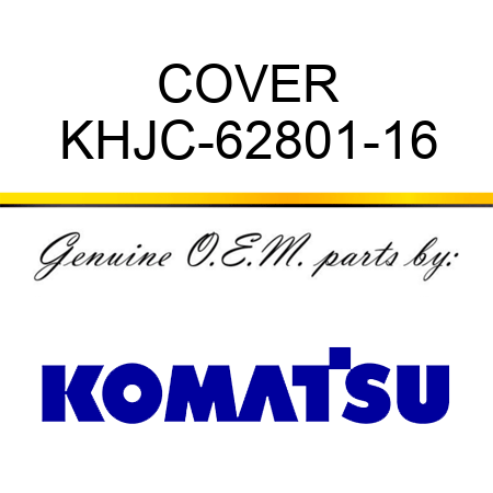 COVER KHJC-62801-16