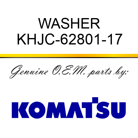 WASHER KHJC-62801-17