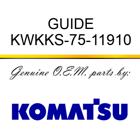 GUIDE KWKKS-75-11910