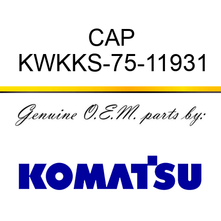 CAP KWKKS-75-11931