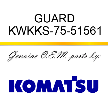GUARD KWKKS-75-51561