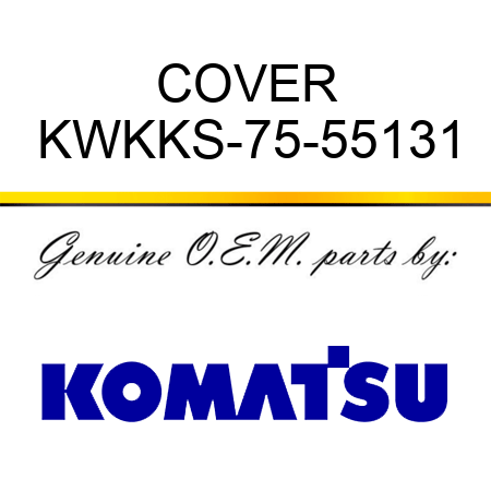 COVER KWKKS-75-55131